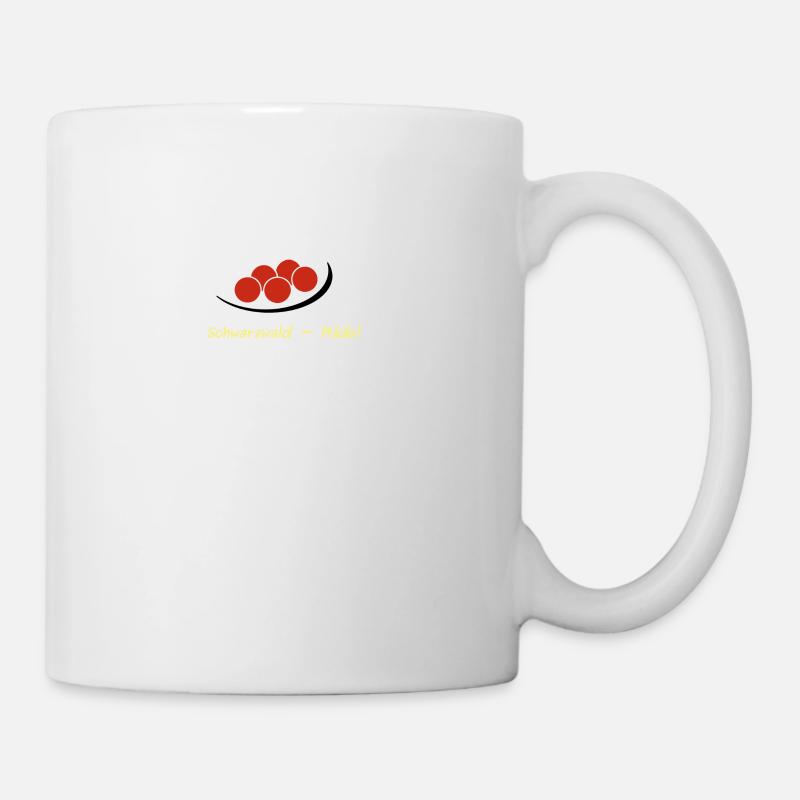 Schwarzwald Mädel - Bollen Hut - Tasse - Weiß