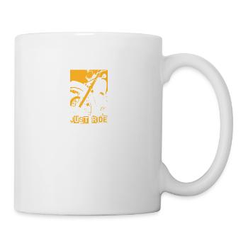 Just ride - Tasse - Weiß - Rechts