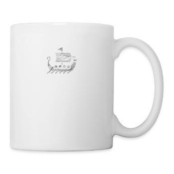 Viking boat Vikings Thor Odin gift - Mug - white - Right