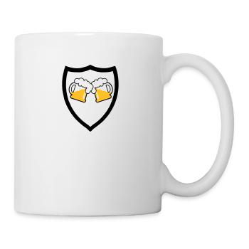 Emblème de la bière 3c - Mug blanc - blanc - Droite
