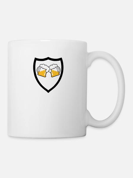 Bier Emblem 3c - Tasse - Weiß