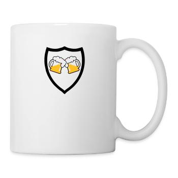 Emblème de la bière 2c - Mug blanc - blanc - Droite