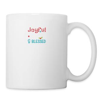 Joyeux joyeux et béni - Mug blanc - blanc - Droite