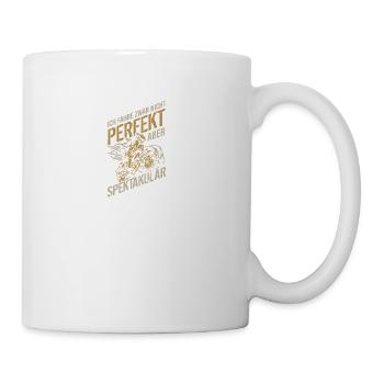 Motocross - Ich fahre nicht perfekt aber ... - Tasse - Weiß - Rechts