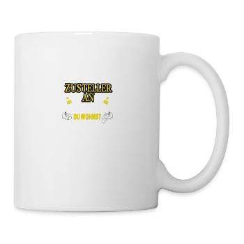Zusteller Postbote Packetservice Geschenk - Tasse - Weiß - Rechts