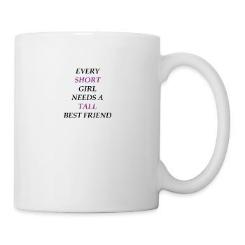 Freundinnen BFF friends freunde liebe Freundschaft - Tasse - Weiß - Rechts