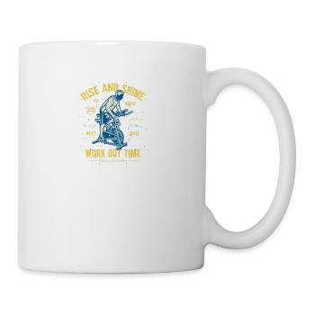 Work out time - Mug - white - Right