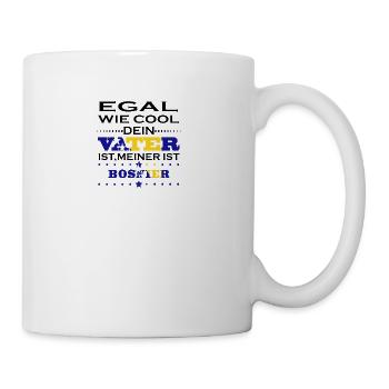Egal wie cool vater geschenk Bosnien Herzegowina - Tasse - Weiß - Rechts