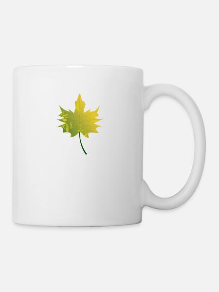 feuille - Mug blanc - blanc