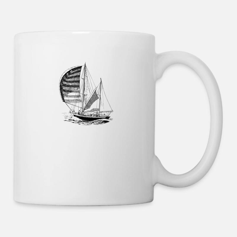 Segelboot - Tasse - Weiß