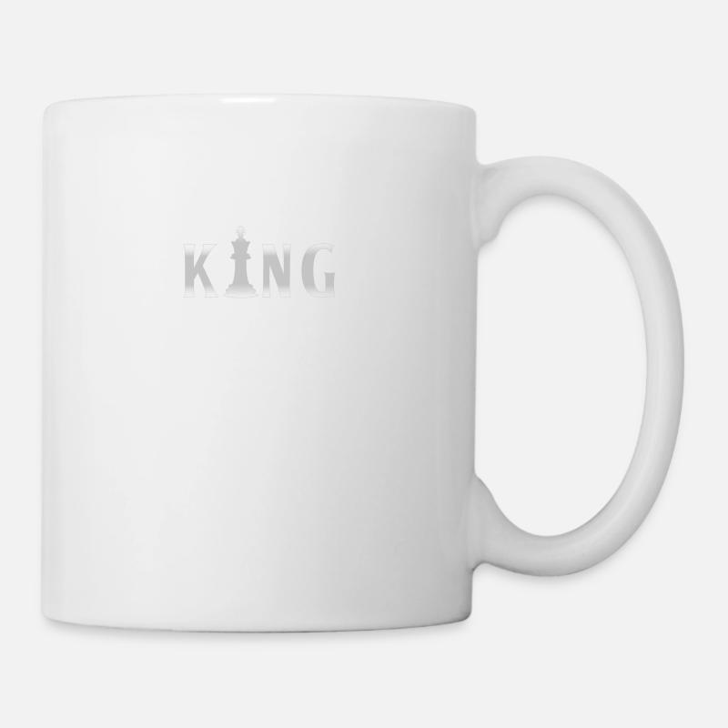 Echecs T-shirt - Roi d'échecs - Mug blanc - blanc