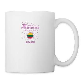 Prinzessinnen kommen aus LITAUEN - Tasse - Weiß - Rechts