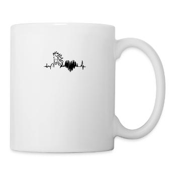 Cadeau d'amour de cheval poulain cheval poulain - Mug blanc - blanc - Droite