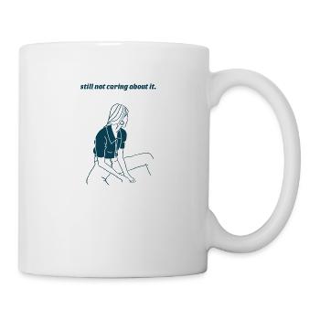 Citations non motivantes - toujours pas s’en soucier - Mug blanc - blanc - Droite