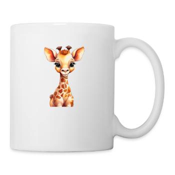 Petite girafe mignonne pour bébés et enfants - Mug blanc - blanc - Droite