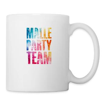 Malle Party Team Bunt - Tasse - Weiß - Rechts