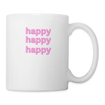 happy shirt - Tasse - Weiß - Rechts