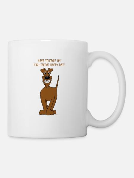 Irischer Terrier Smile - Tasse - Weiß
