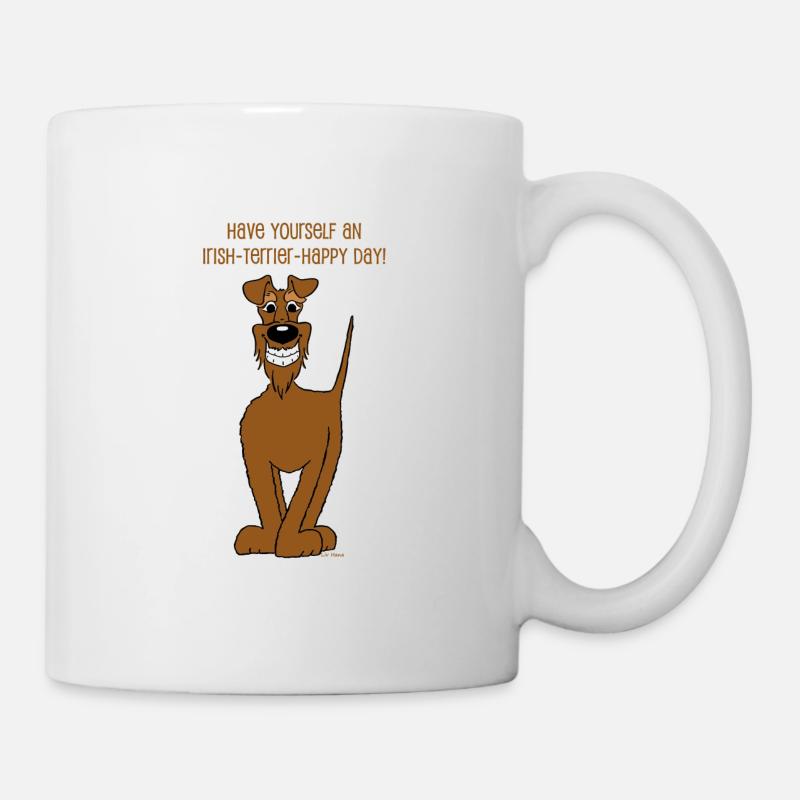 Irischer Terrier Smile - Tasse - Weiß