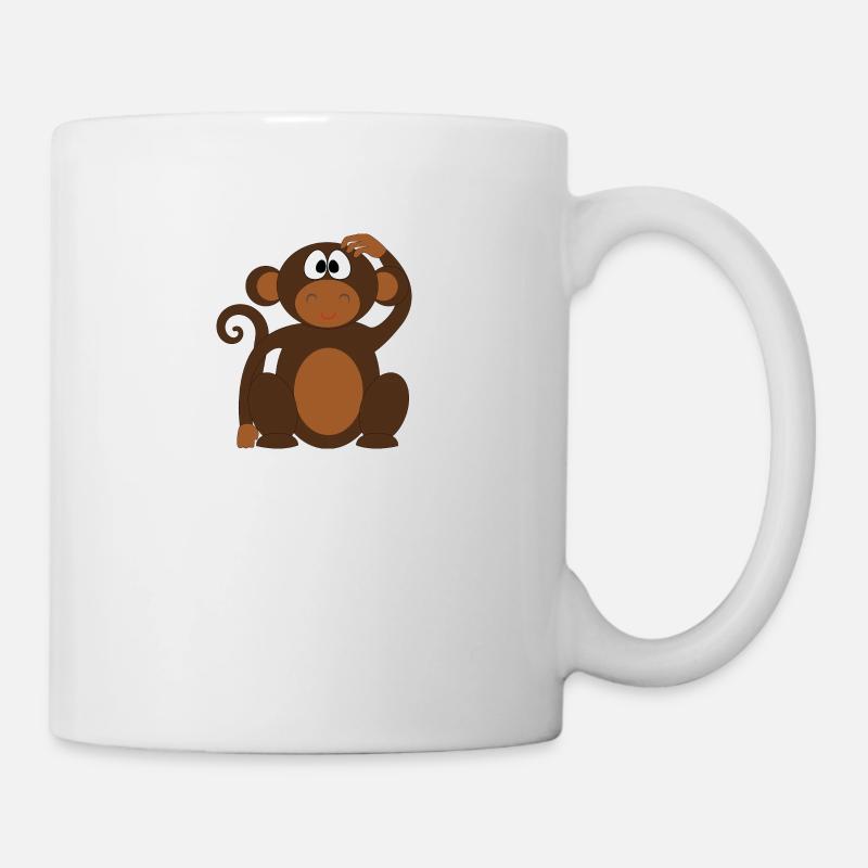 singe - Mug blanc - blanc