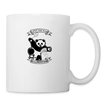 Panda Badminton - Mug blanc - blanc - Droite