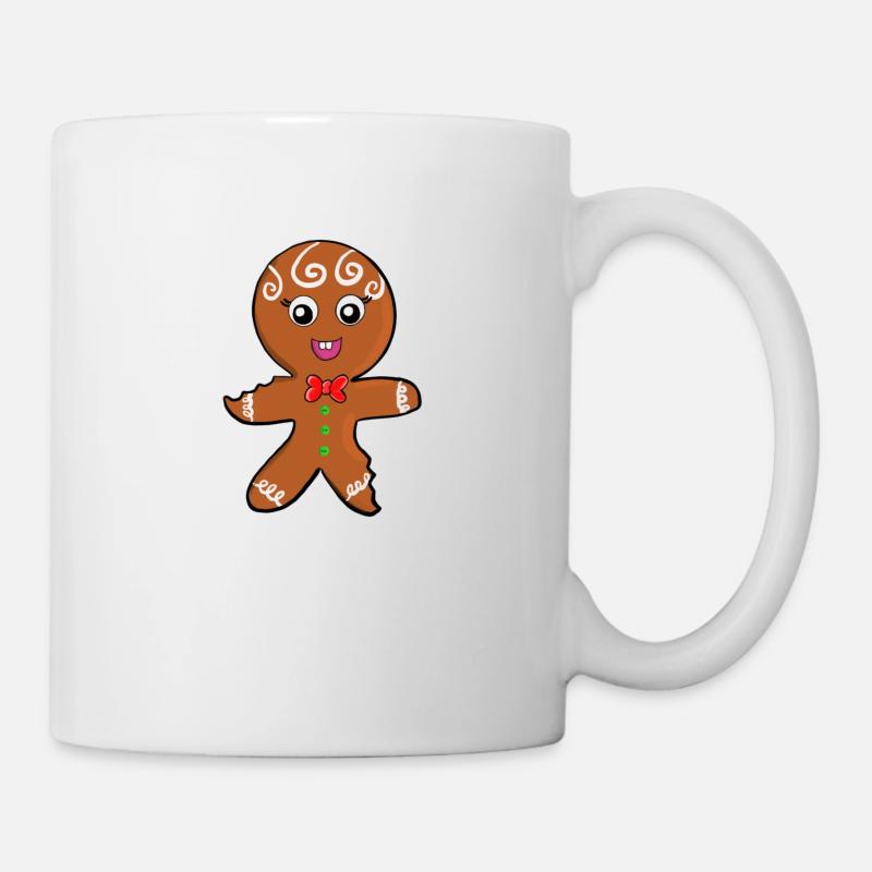 Lebkuchenmann , Gingerbread man - Tasse - Weiß