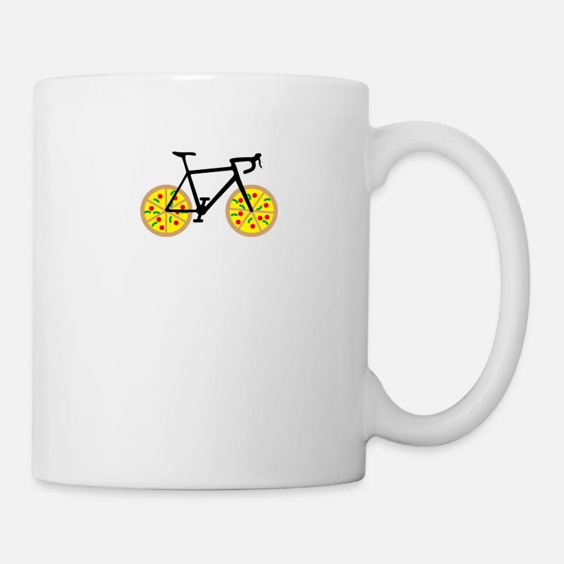 Vélo de pizza - Mug blanc - blanc