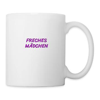 Freches Mädchen - Tasse - Weiß - Rechts