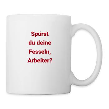 Job Tag der Arbeit Sozialismus Arbeiter Beruf - Tasse - Weiß - Rechts