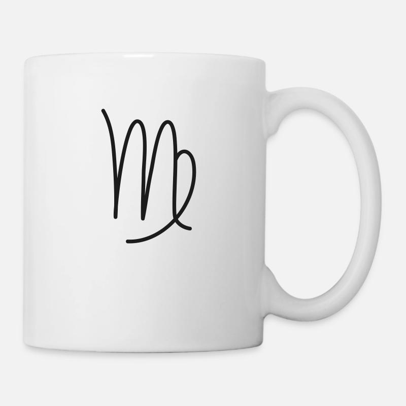Zodiac sign symbol Virgo - Mug - white