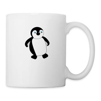 Pinguin - Tasse - Weiß - Rechts