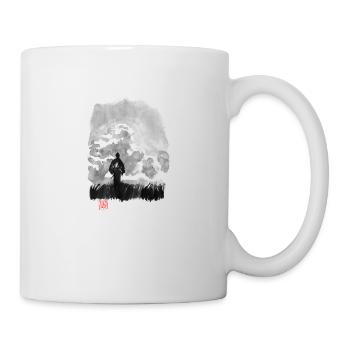 walking samurai in the prairy - Mug blanc - blanc - Droite