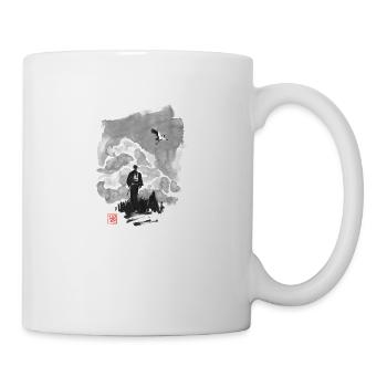 samurai with storke - Mug blanc - blanc - Droite