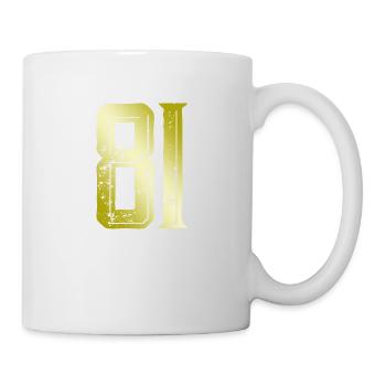 81 number symbol - Mug - white - Right