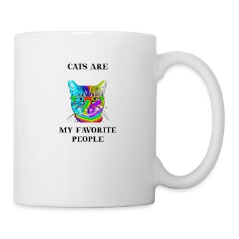 Chat mignon Les chats sont mes idées cadeaux préférées - Mug blanc - blanc - Droite