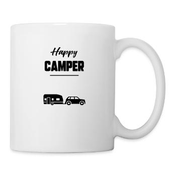 Happy camper - Mug blanc - blanc - Droite