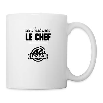 Ici c’est moi le chef - Mug blanc - blanc - Droite