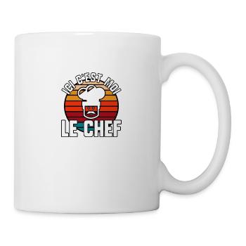 Ici c’est moi le chef - Mug blanc - blanc - Droite