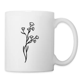 simple wildflower - Mug - white - Right