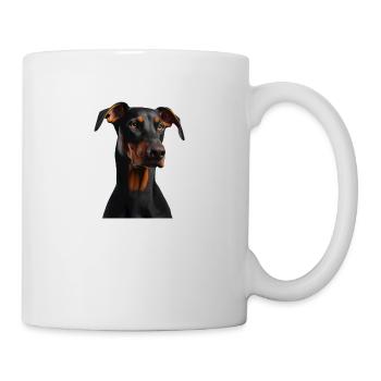 Dobermann Dog - Mug blanc - blanc - Droite