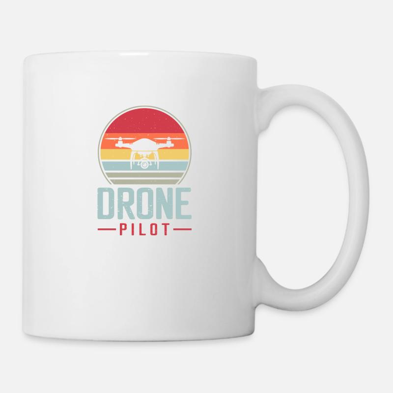 Pilote de drone Pilote de drone Pilote de drone - Mug blanc - blanc