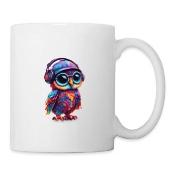 Mignon bébé hibou hibou dit salut - Mug blanc - blanc - Droite