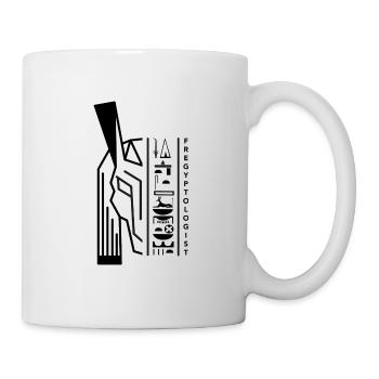 Hiéroglyphes Seth - motif noir by Fregyptologist - Mug blanc - blanc - Droite