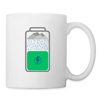 Charging the battery - Mug - white - Right