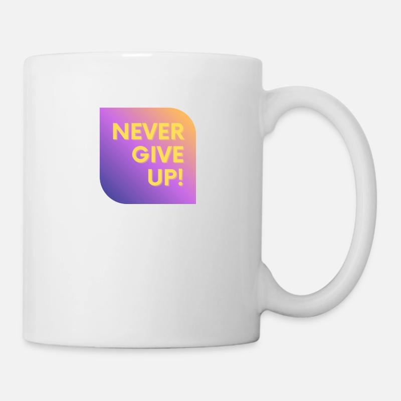 NE JAMAIS ABANDONNER - Mug blanc - blanc