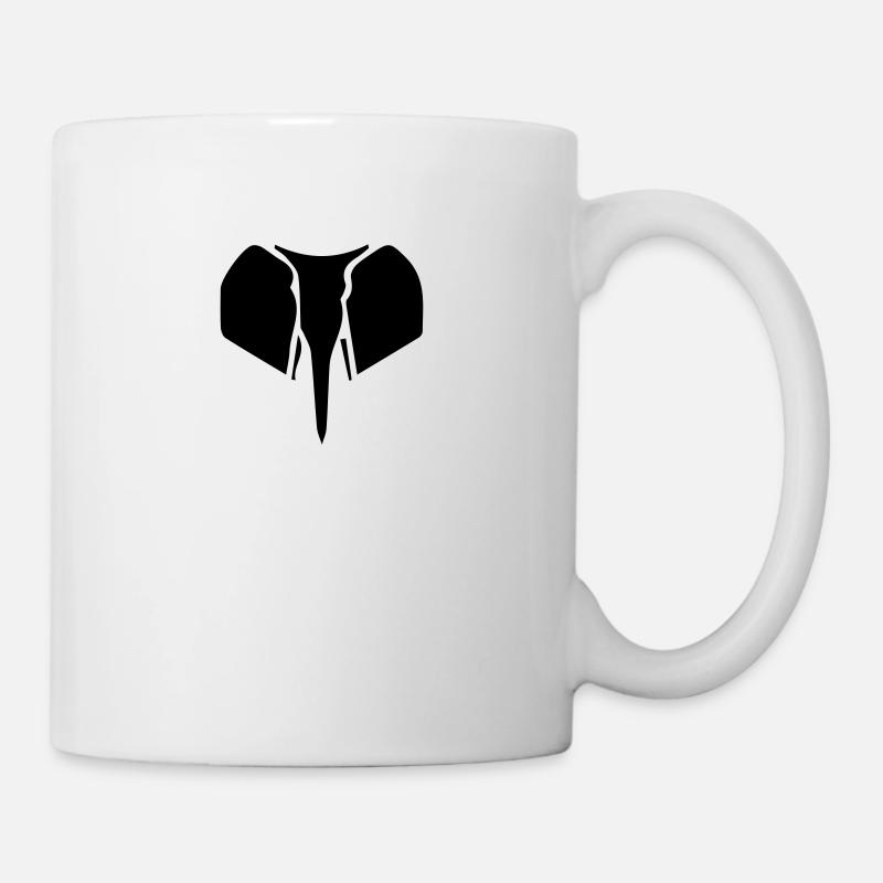Elephant silhouette - Mug - white