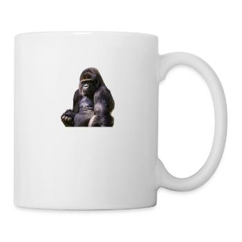 affe schimpanse gorilla pavian orangutan239 - Tasse - Weiß - Rechts