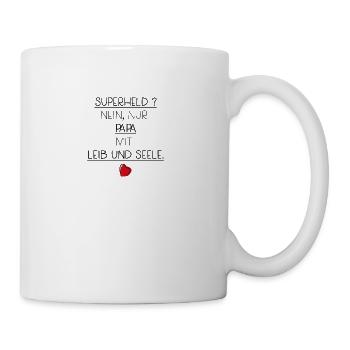 Papa Vater Vatertag Liebe Familie Geschenk - Tasse - Weiß - Rechts