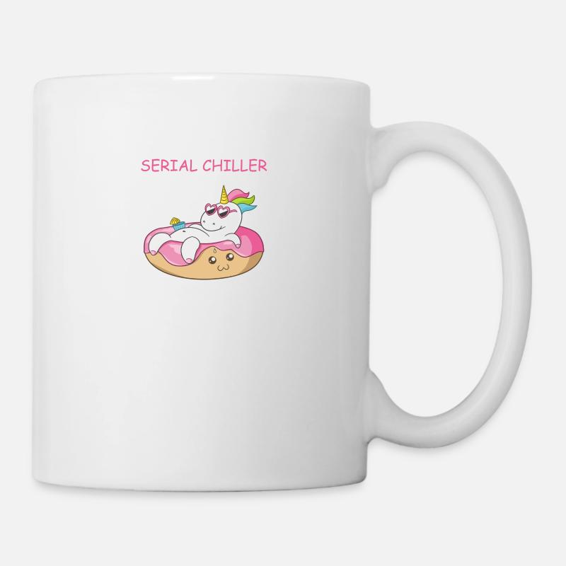 Einhorn Donut Idee Geburtstag Geschenk T-Shirt Fun - Tasse - Weiß