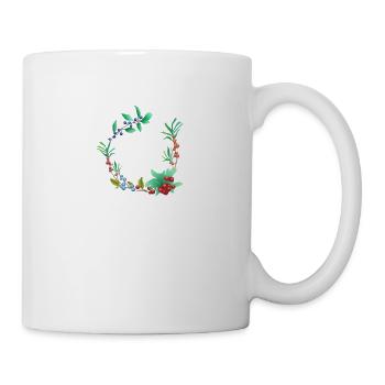 Beeren - Tasse - Weiß - Rechts